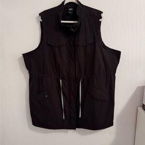 Torrid Black Utility Drawstring Vest